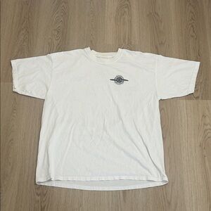 Y2K 2003 White National Air Tour Aviation plane Graphic Men's T-Shirt size XL
